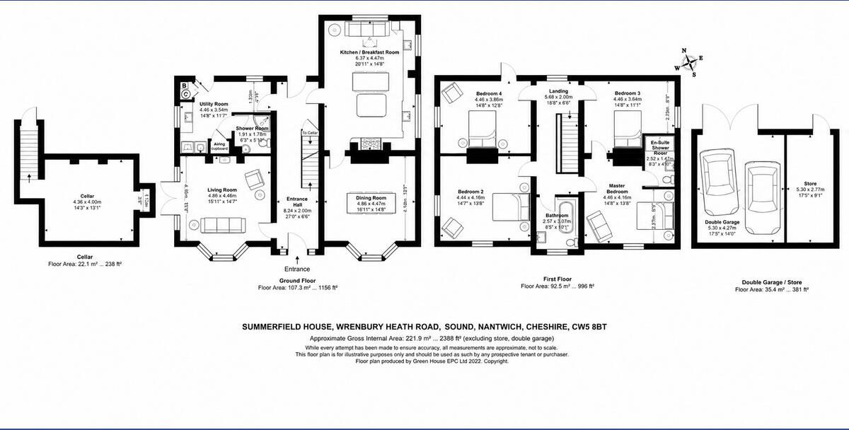 Summerfield House, Wrenbury floorplan