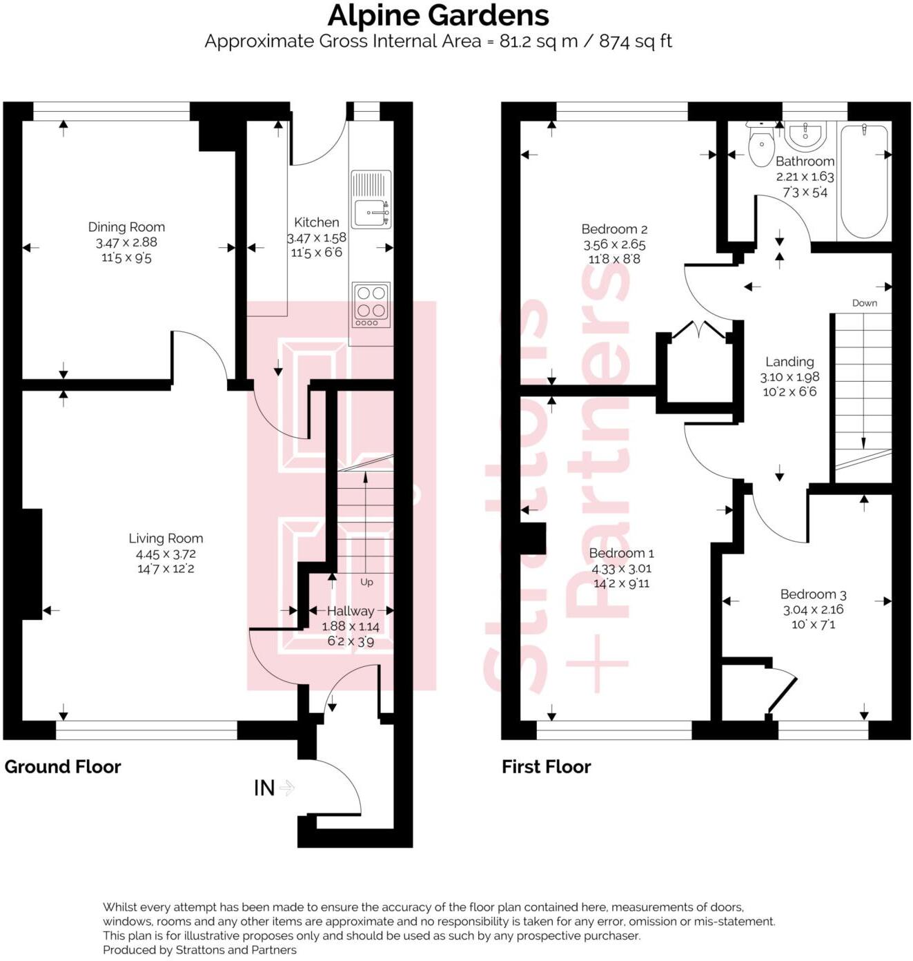 Alpine Gardens, Bath floorplan