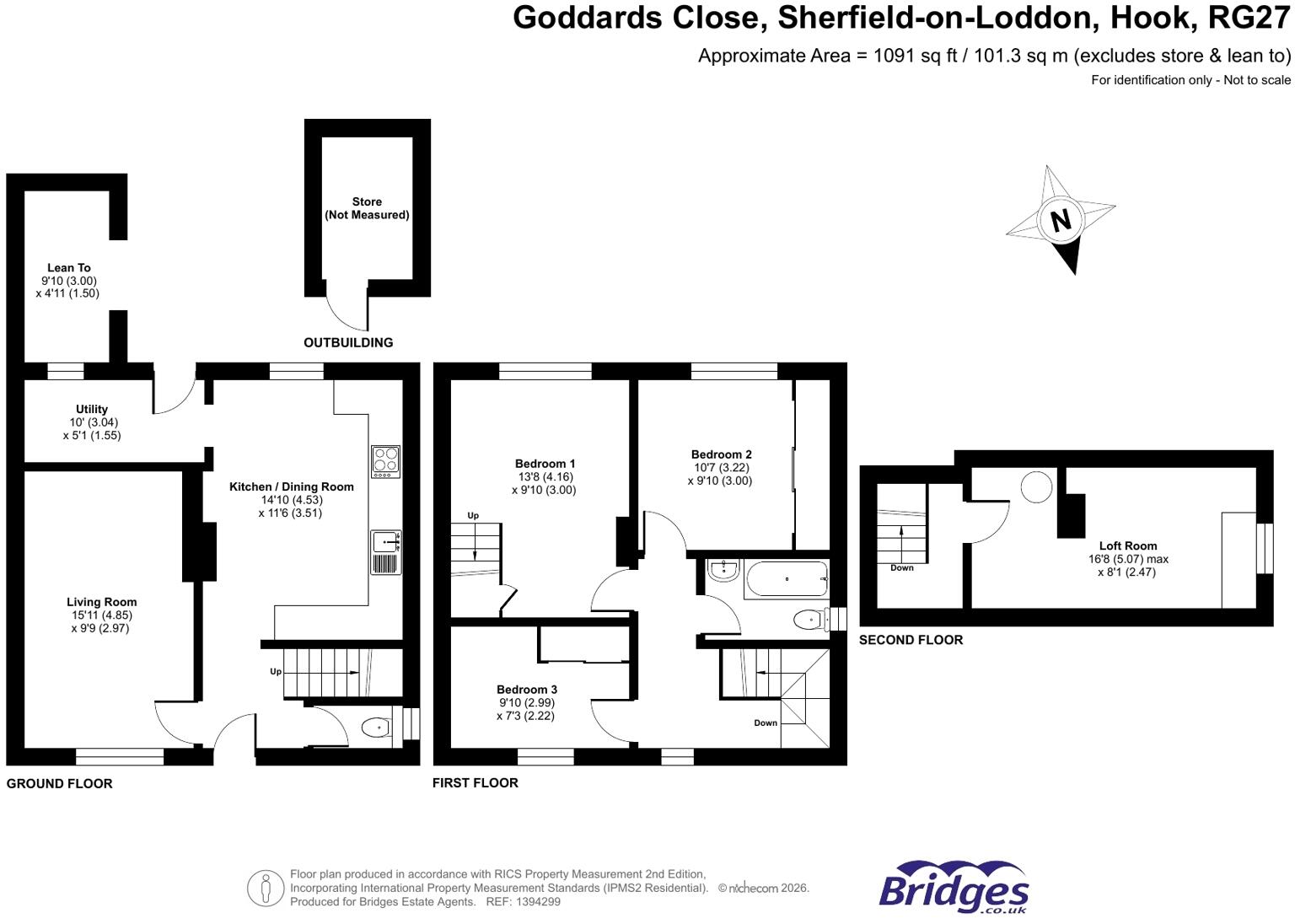 Goddards Close, Sherfield-on-Loddon, Hook, Hampshire, RG27 floorplan