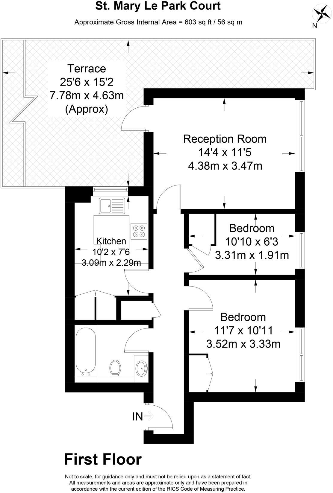 St Mary Le Park Court, Parkgate Road, SW11 floorplan