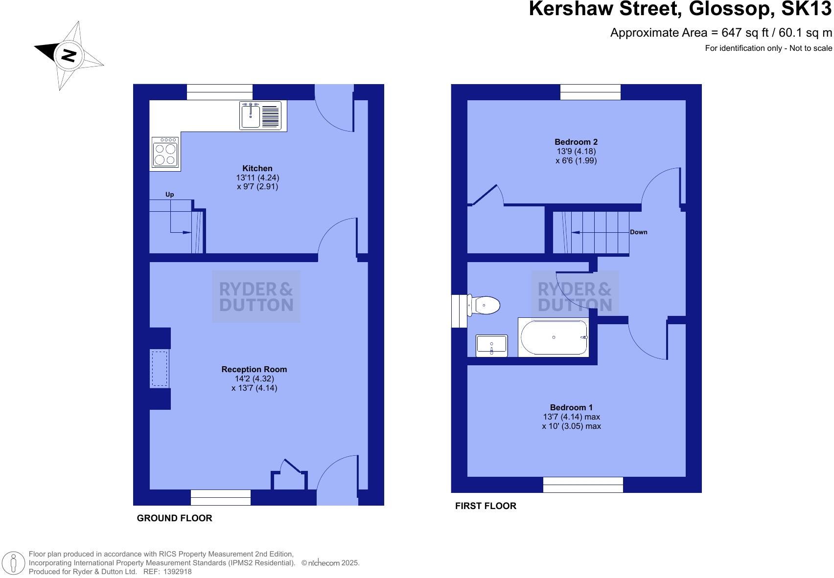 Kershaw Street, Glossop, Derbyshire, SK13 floorplan