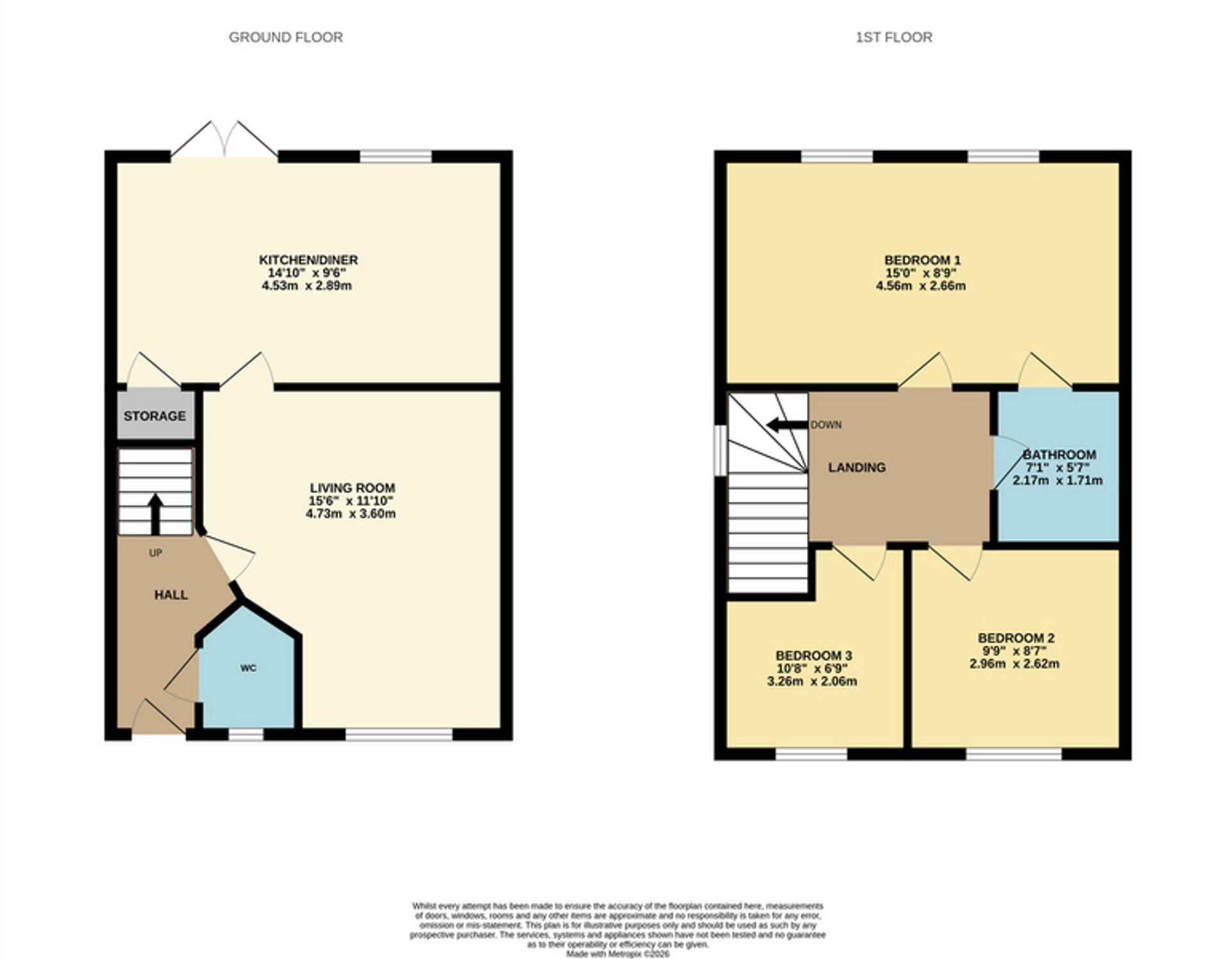 Portland Way, Clipstone Village, NG21 floorplan