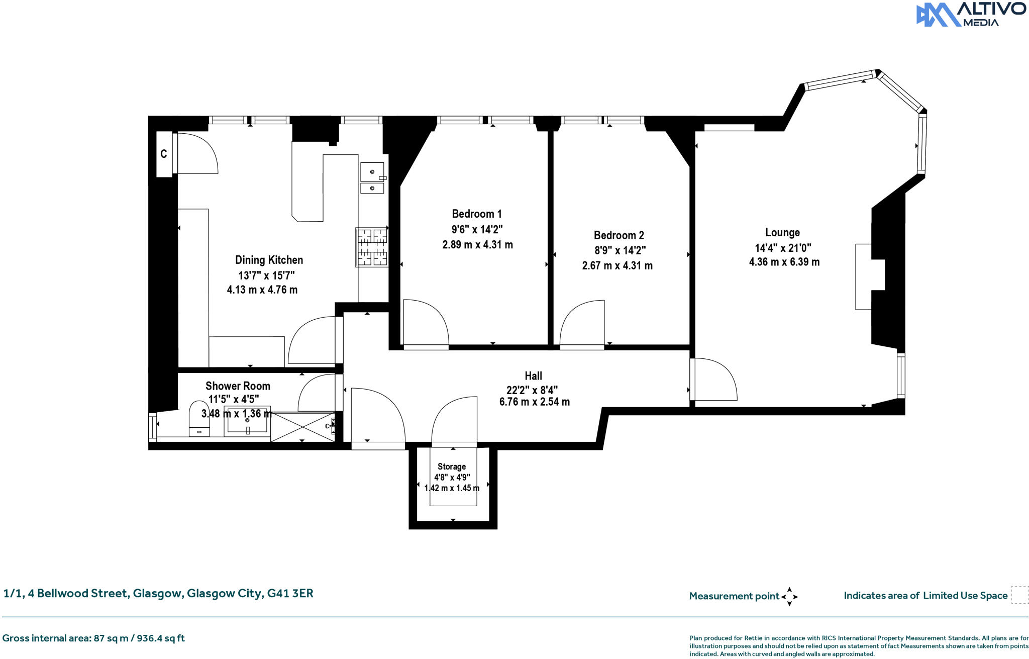 Bellwood Street, Shawlands, Glasgow floorplan