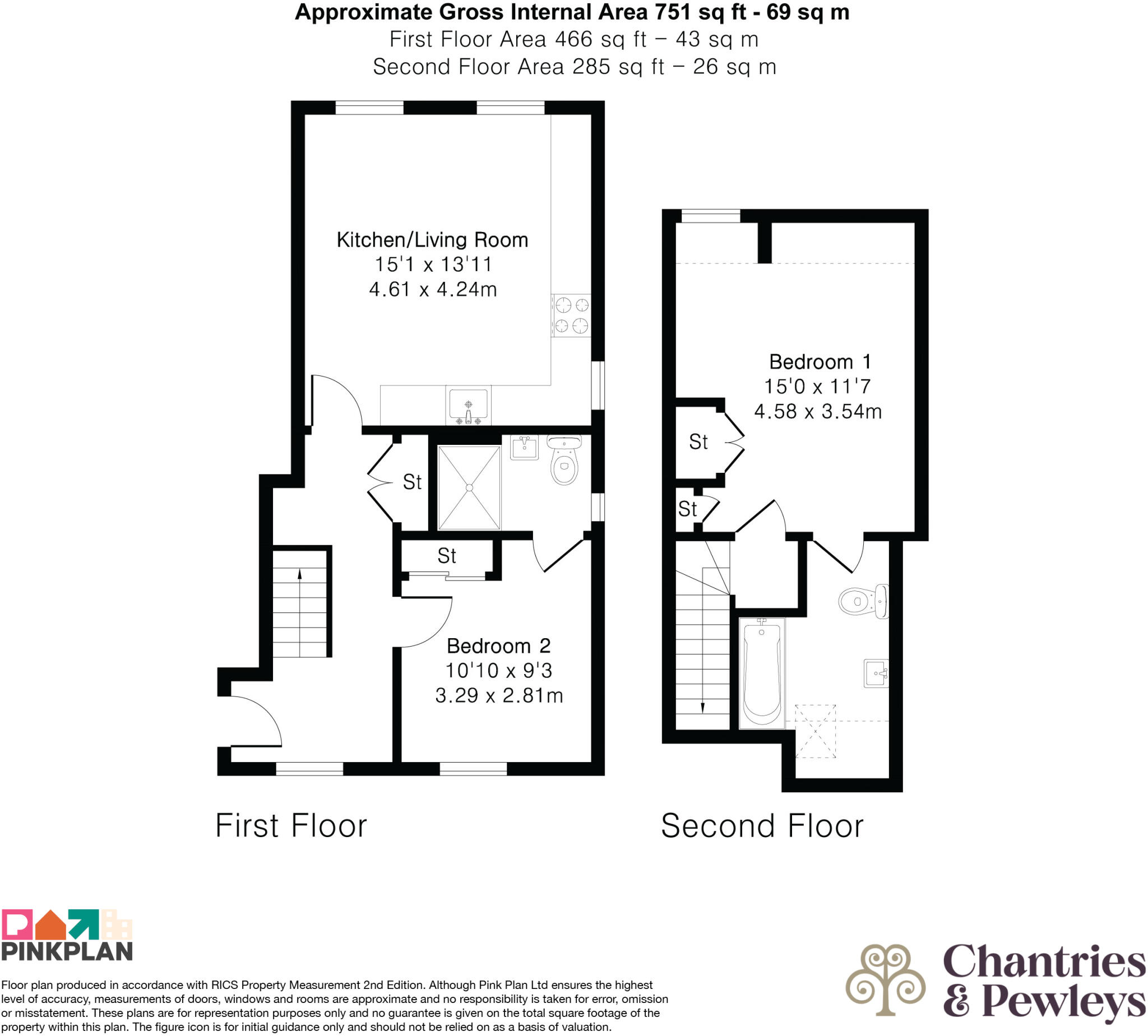 Kings Road, Shalford floorplan