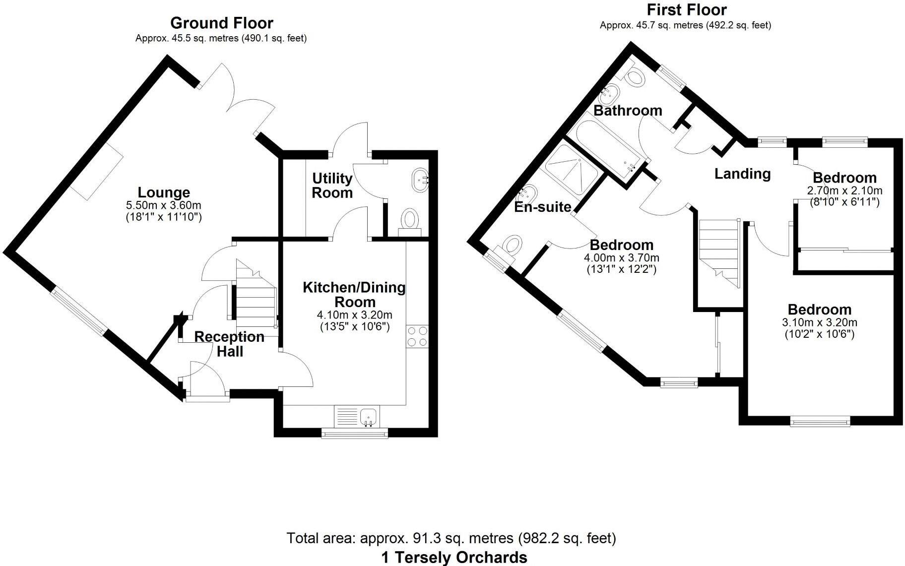 Ternley Orchards, Allscott floorplan