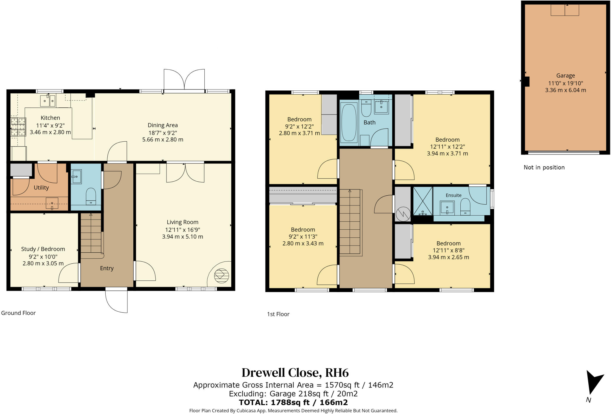 Drewell Close, Horley, Surrey, RH6 floorplan