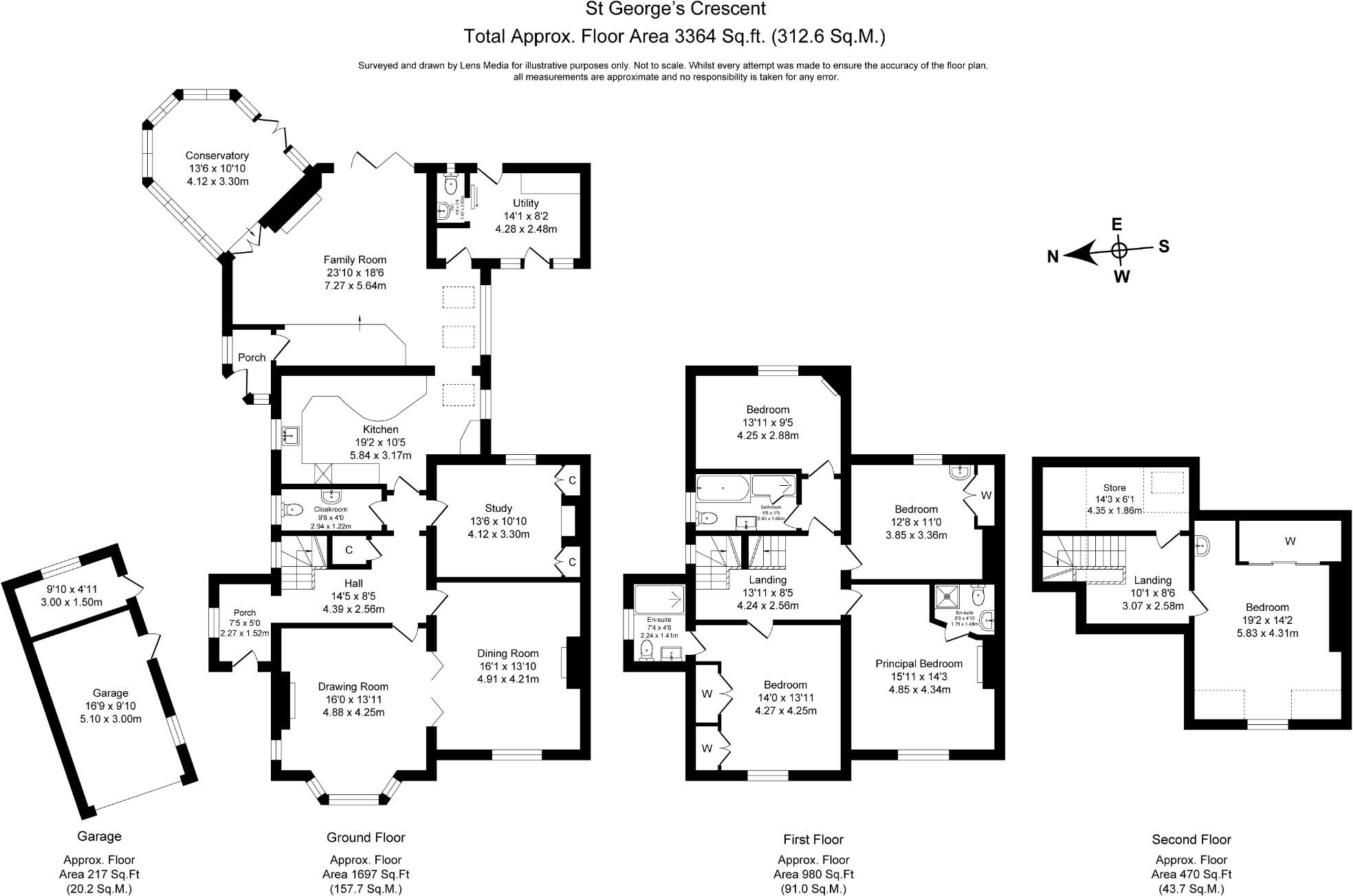St. Georges Crescent, Chester, Cheshire, CH4 floorplan