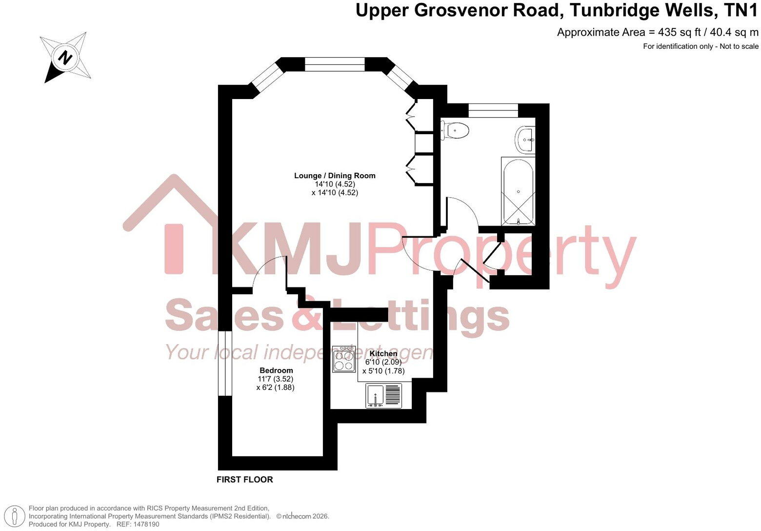122 Upper Grosvenor Road, Tunbridge Wells floorplan