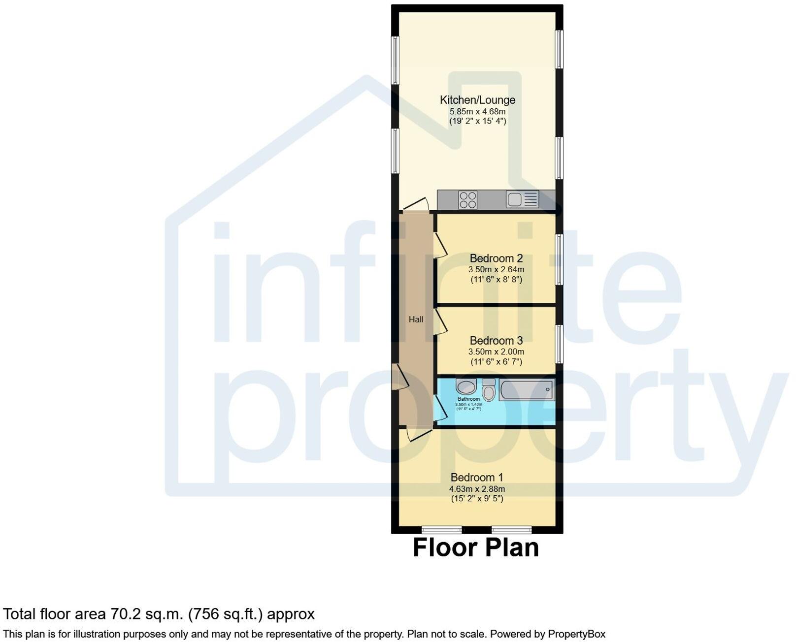 New Hall, Liverpool, L10 floorplan