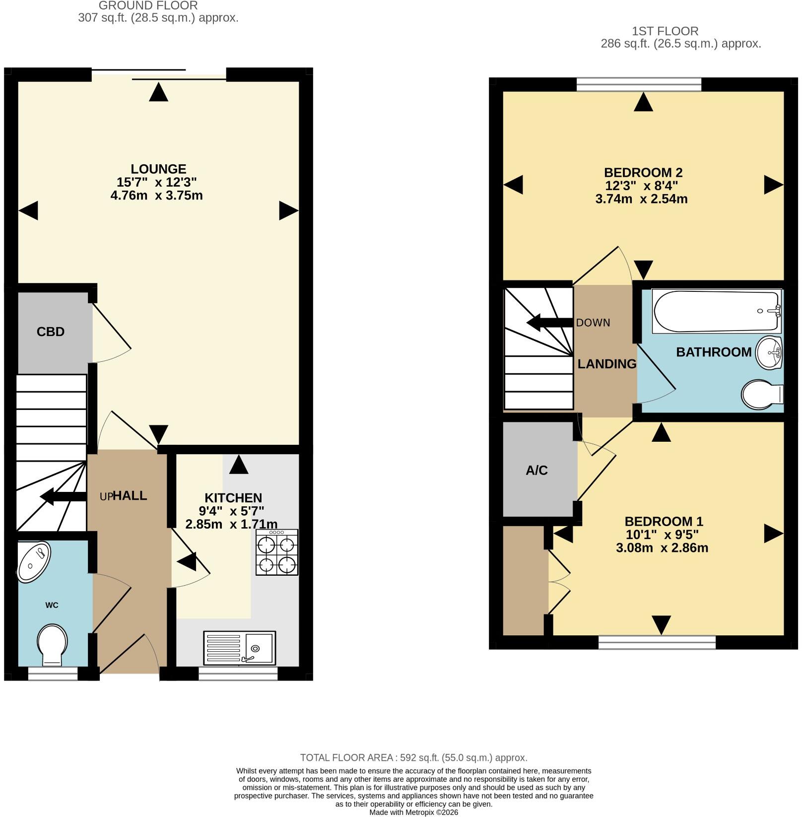 Hobby Close, Waterlooville floorplan