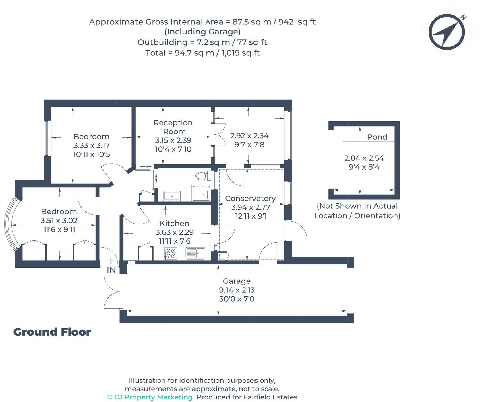 Carisbrooke Avenue, Watford, WD24 floorplan