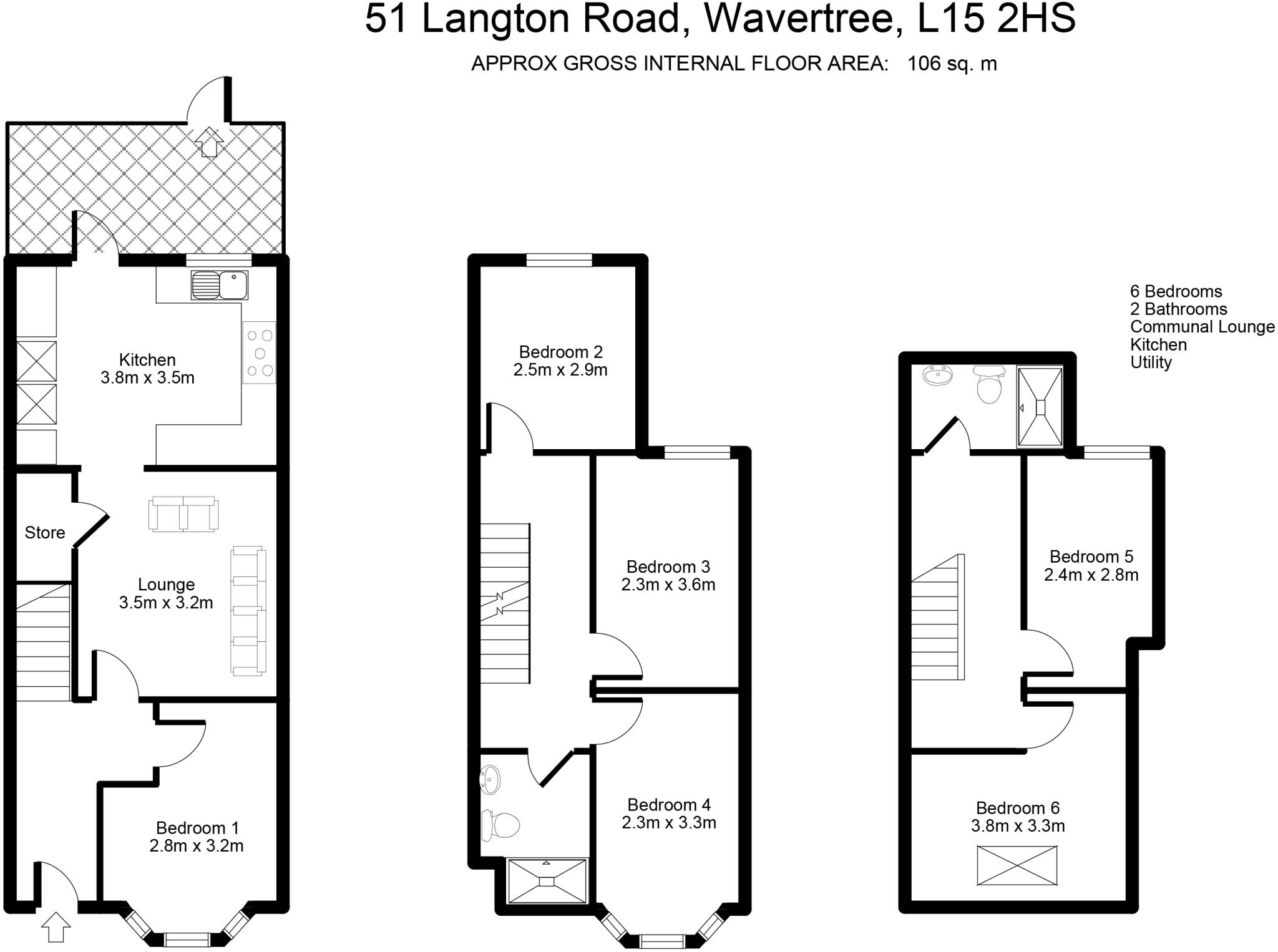Langton Road, Liverpool floorplan