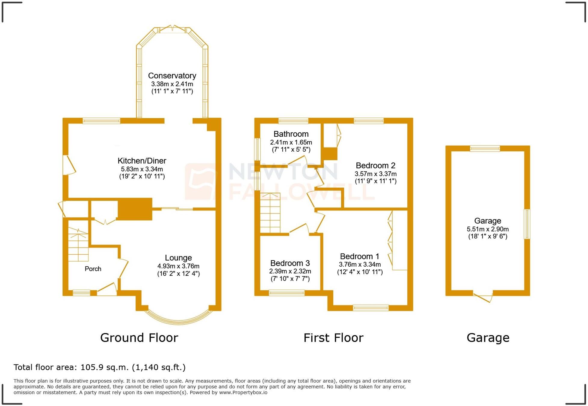Allington Drive, Birstall, LE4 floorplan