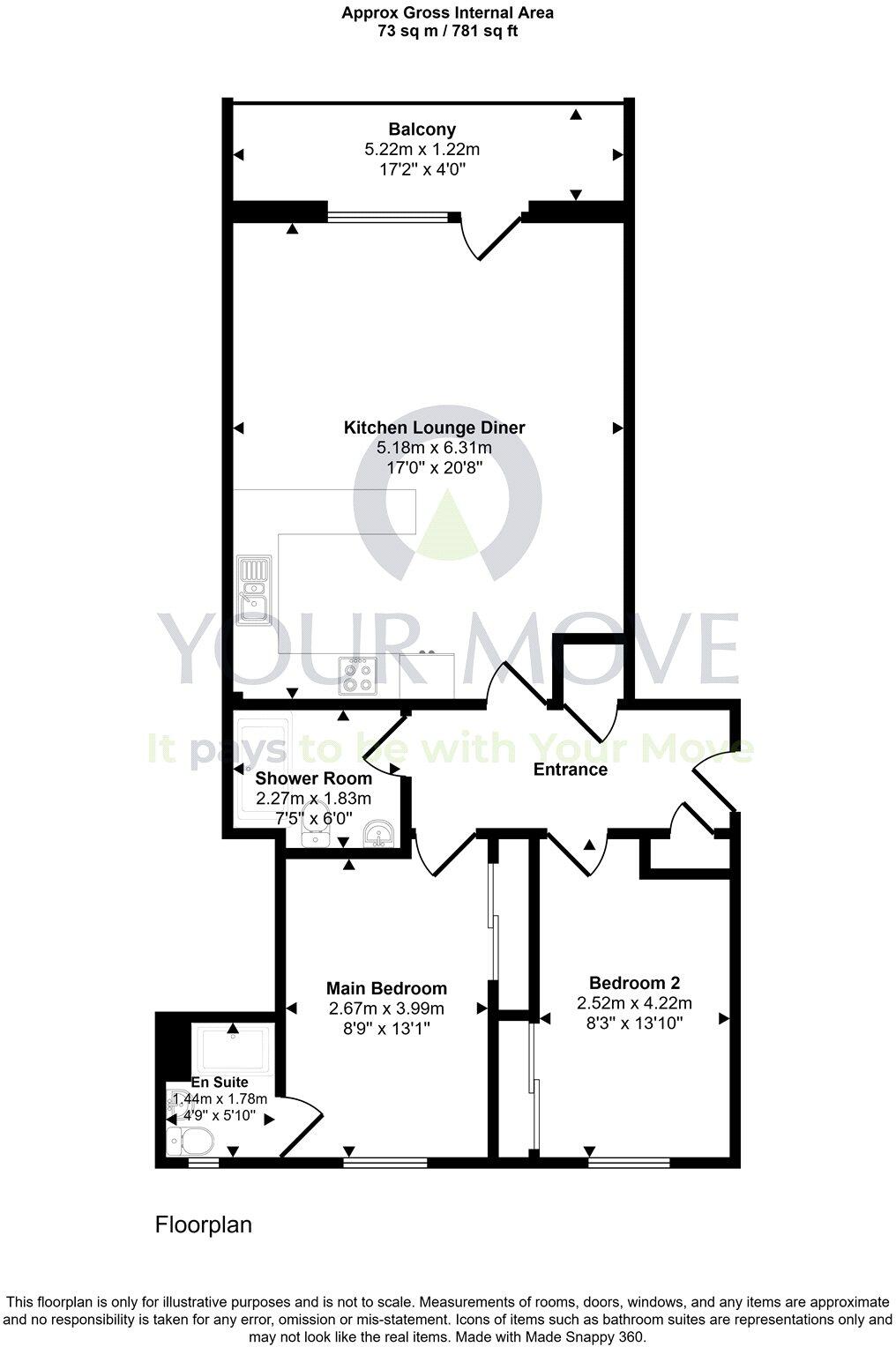 Hopetoun Street, Edinburgh, EH7 floorplan