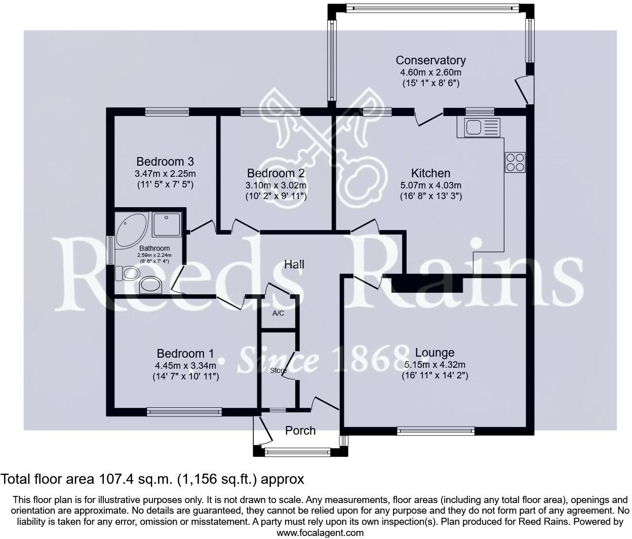 North Road, Brotherton, Knottingley, North Yorkshire, WF11 floorplan