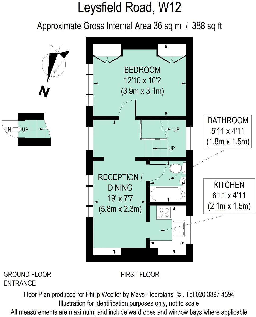 Leysfield Road W12 floorplan