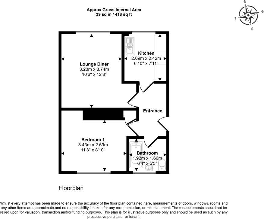11 Whyte Court, Ramsey, Huntingdon PE26 1DU floorplan