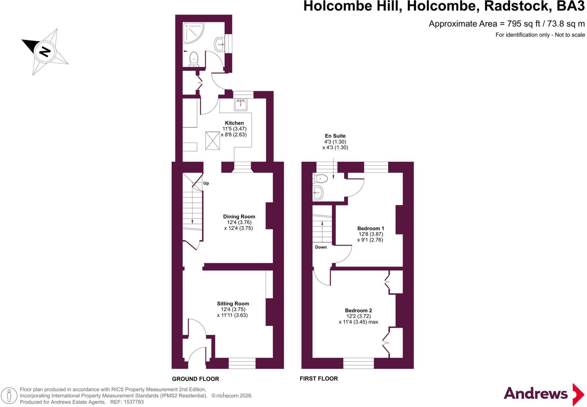 Holcombe Hill, Holcombe, Radstock, Somerset, BA3 floorplan