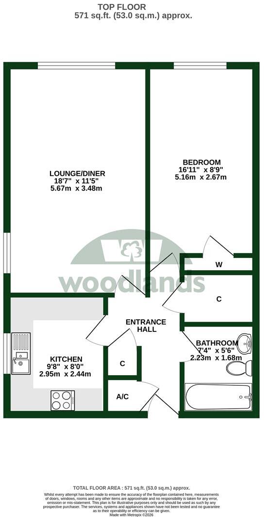 Grovelands, Horley floorplan