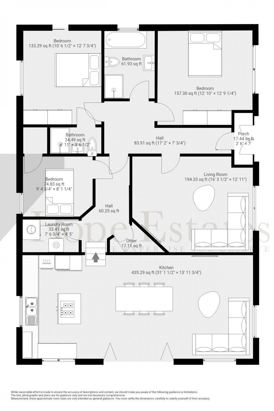Park bungalow William street, Narborough floorplan