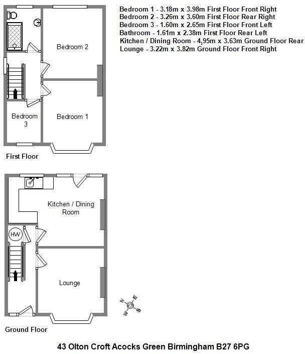 Olton Croft, Acocks Green, Birmingham floorplan