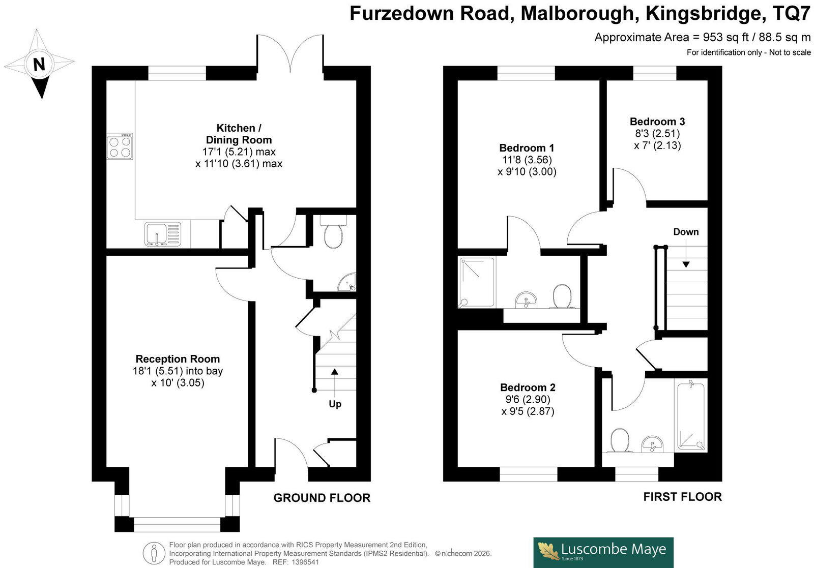 9, Furzedown Road, Malborough floorplan