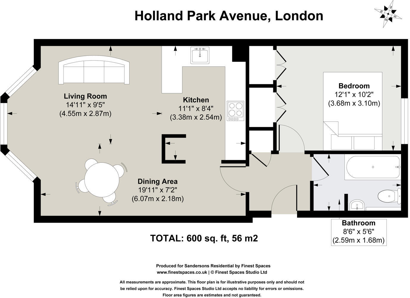 Holland Park Avenue, London floorplan