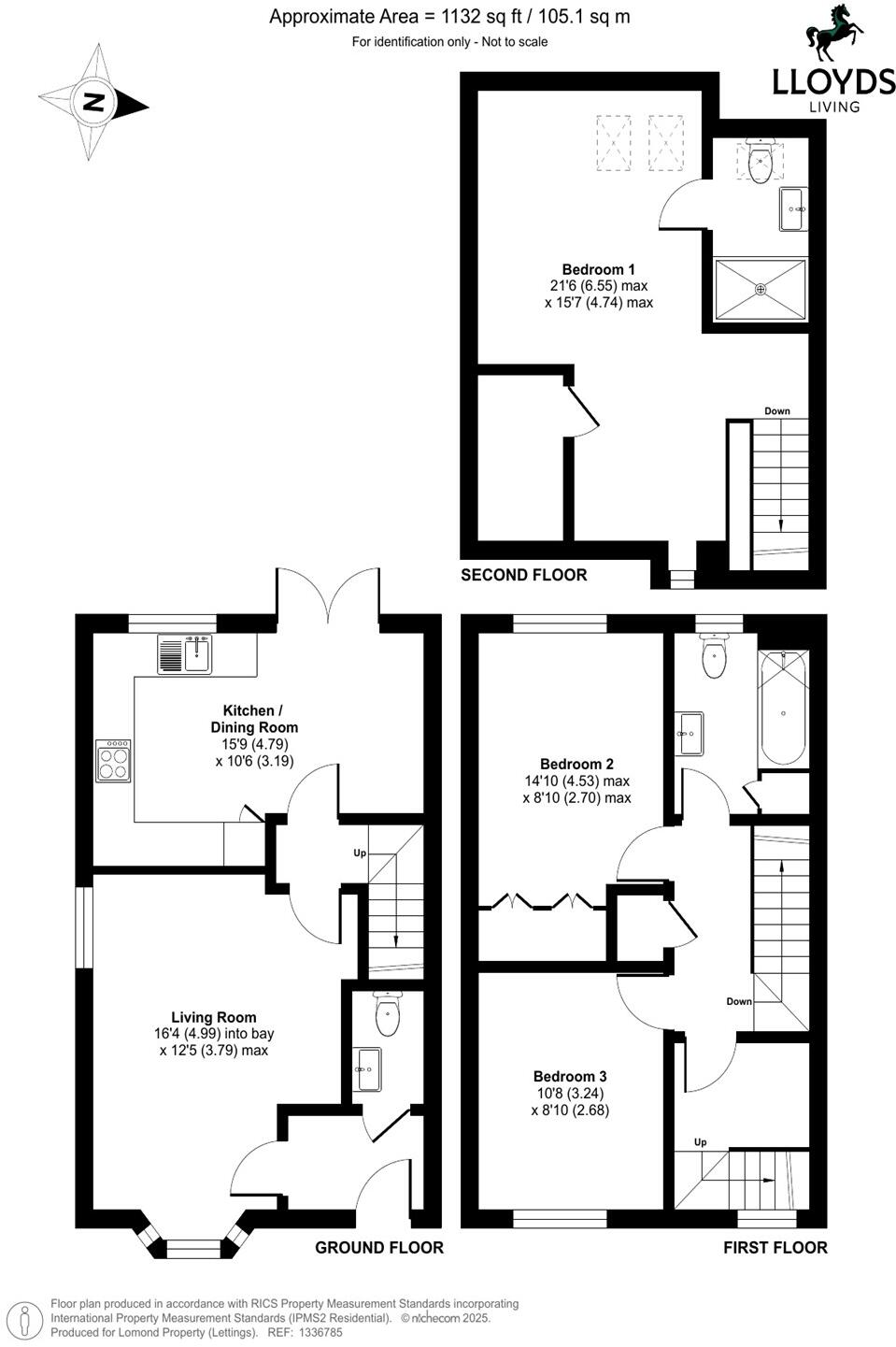 3 bedroom End of Terrace House in Bugle Grove, Finchampstead floorplan
