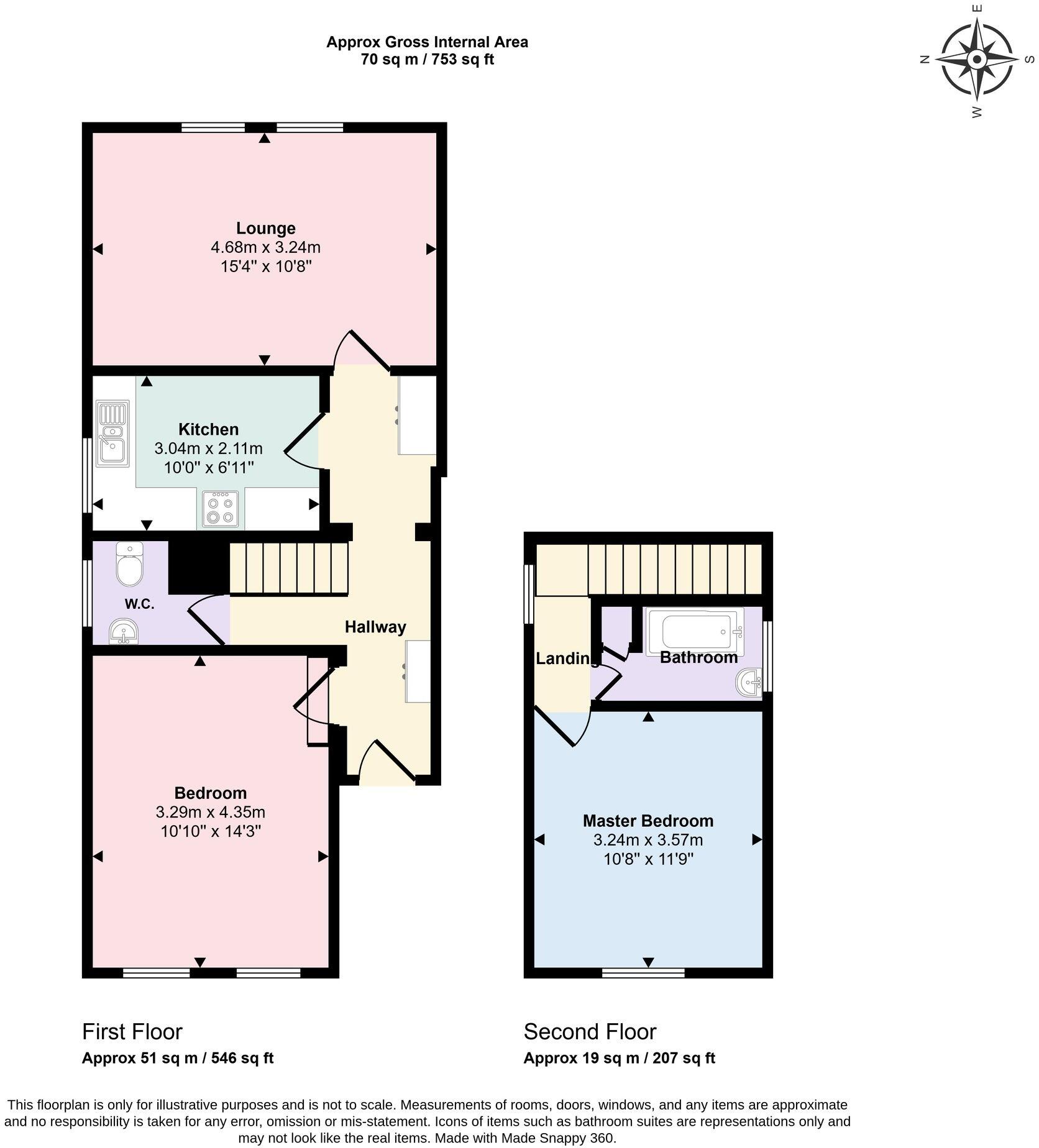 Downview Road, Worthing, BN11 floorplan