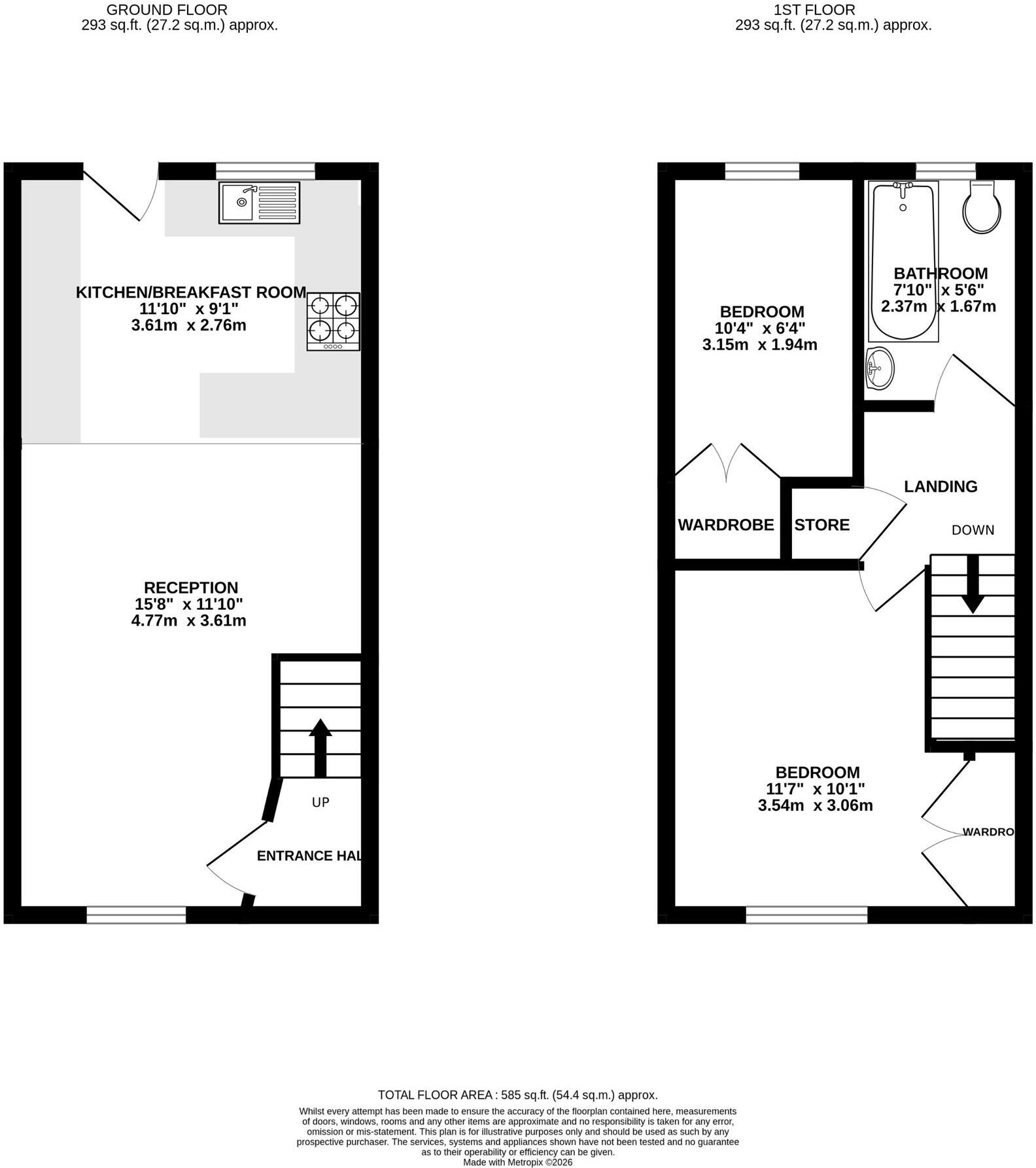Rowley Close, Swadlincote, DE11 floorplan