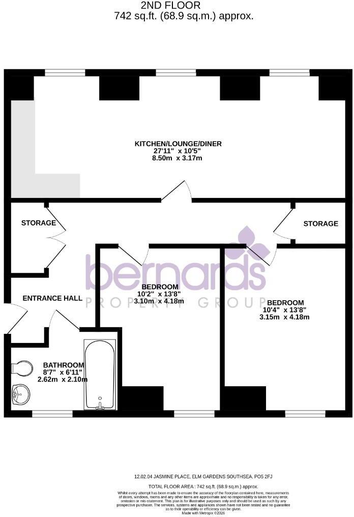 Elm Gardens, Southsea floorplan