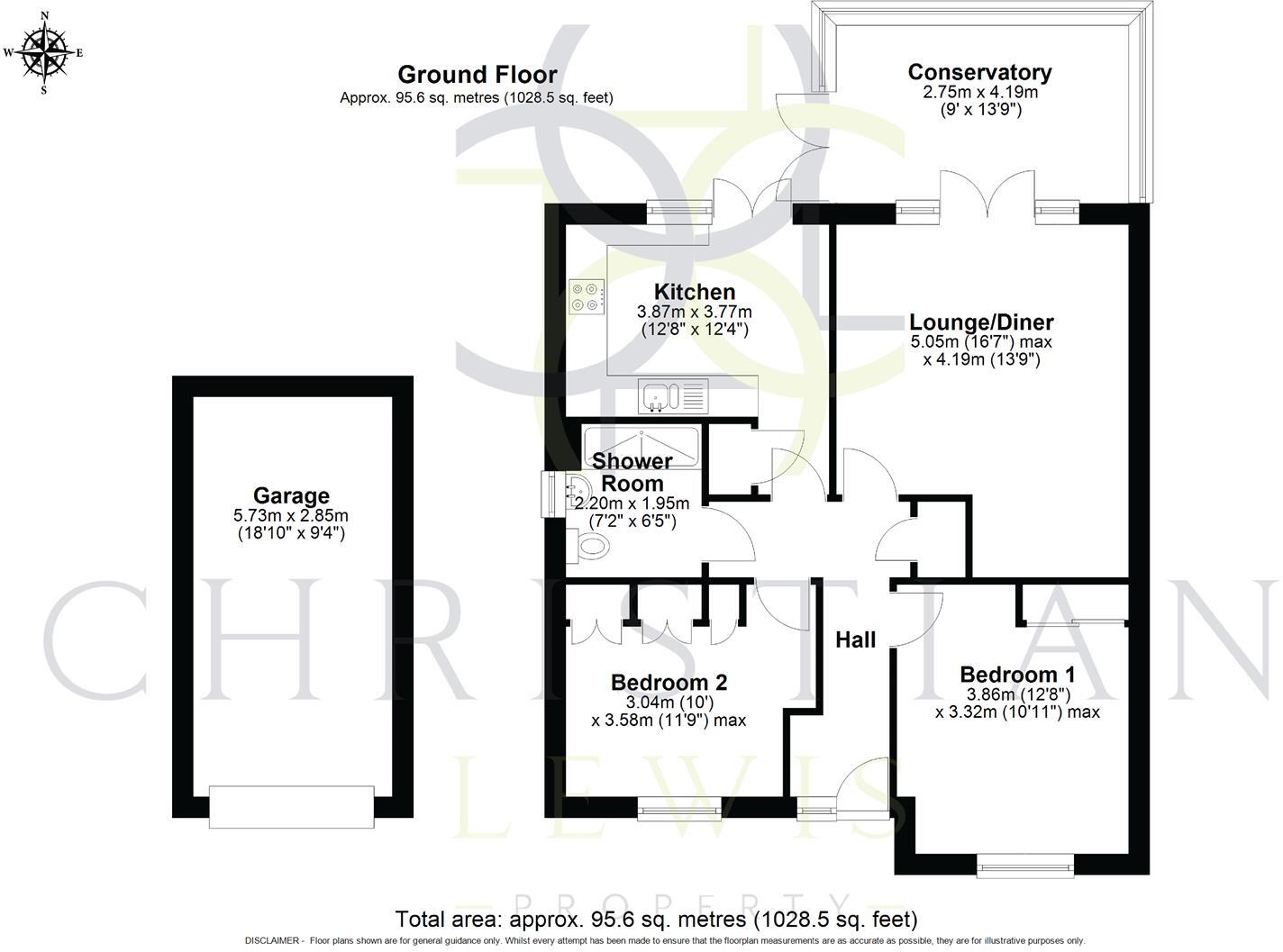 Stewart Close, Evesham floorplan