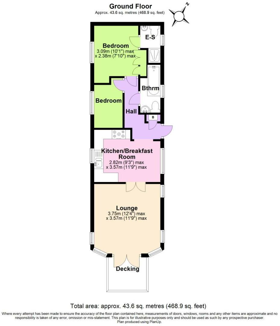 Swainswood Luxury Lodges, Park Road, Overseal, Swadlincote floorplan