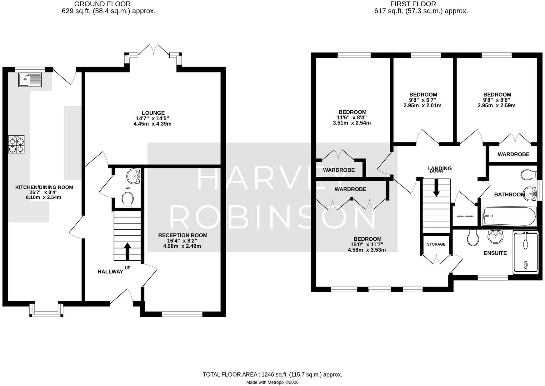 Foxglove Drive, Biggleswade, SG18 floorplan