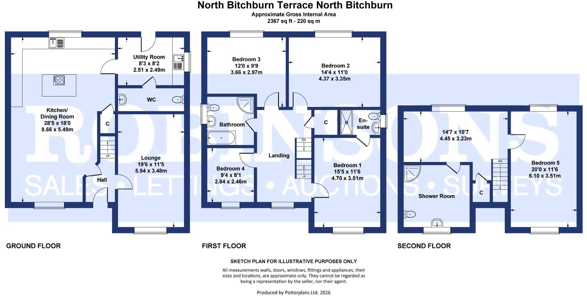 North Bitchburn Terrace, North Bitchburn, Crook floorplan