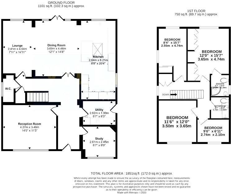 Hartfield Avenue, Elstree floorplan