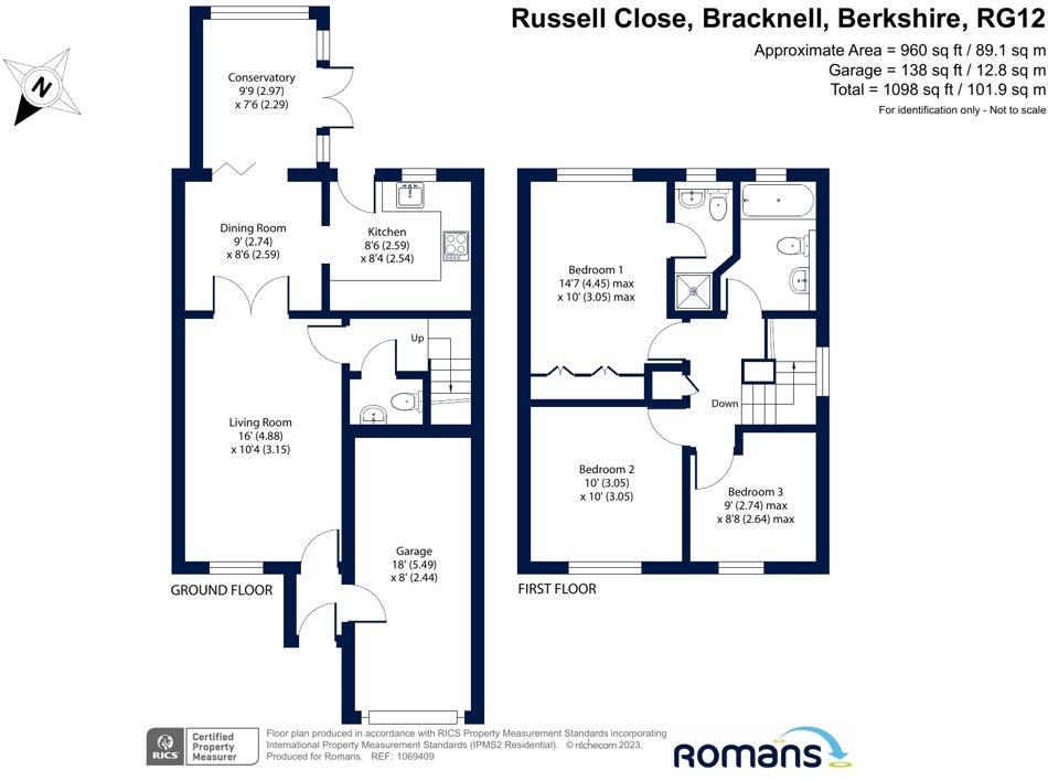 Russell Close, Bracknell, Berkshire floorplan