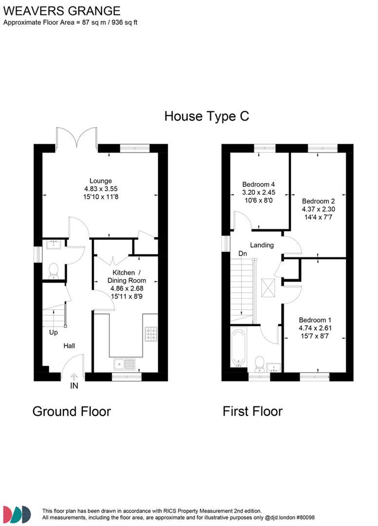 Ahern Close, Bozeat, Wellingborough floorplan