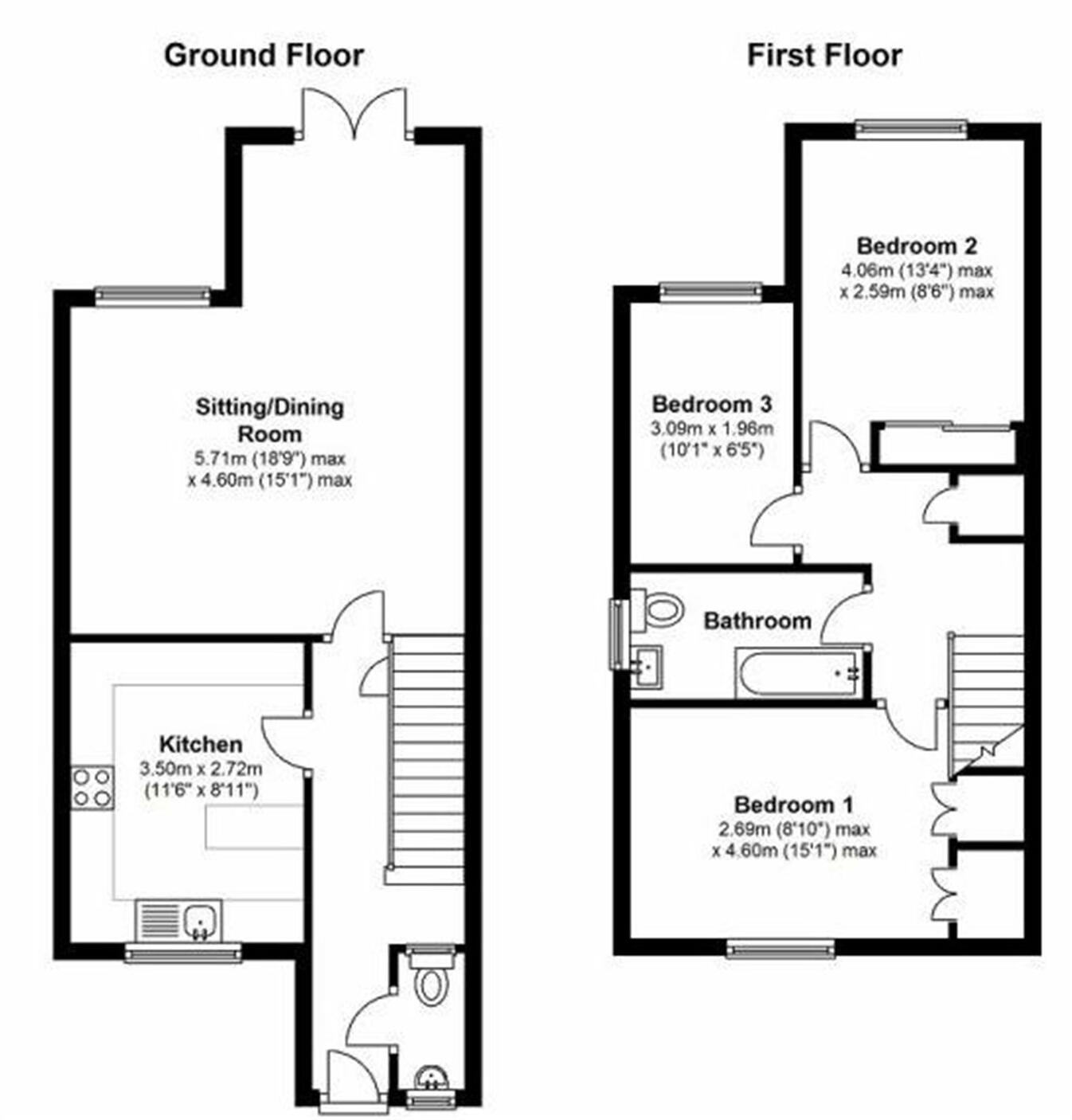 Walnut Tree Crescent, Sawbridgeworth, CM21 floorplan
