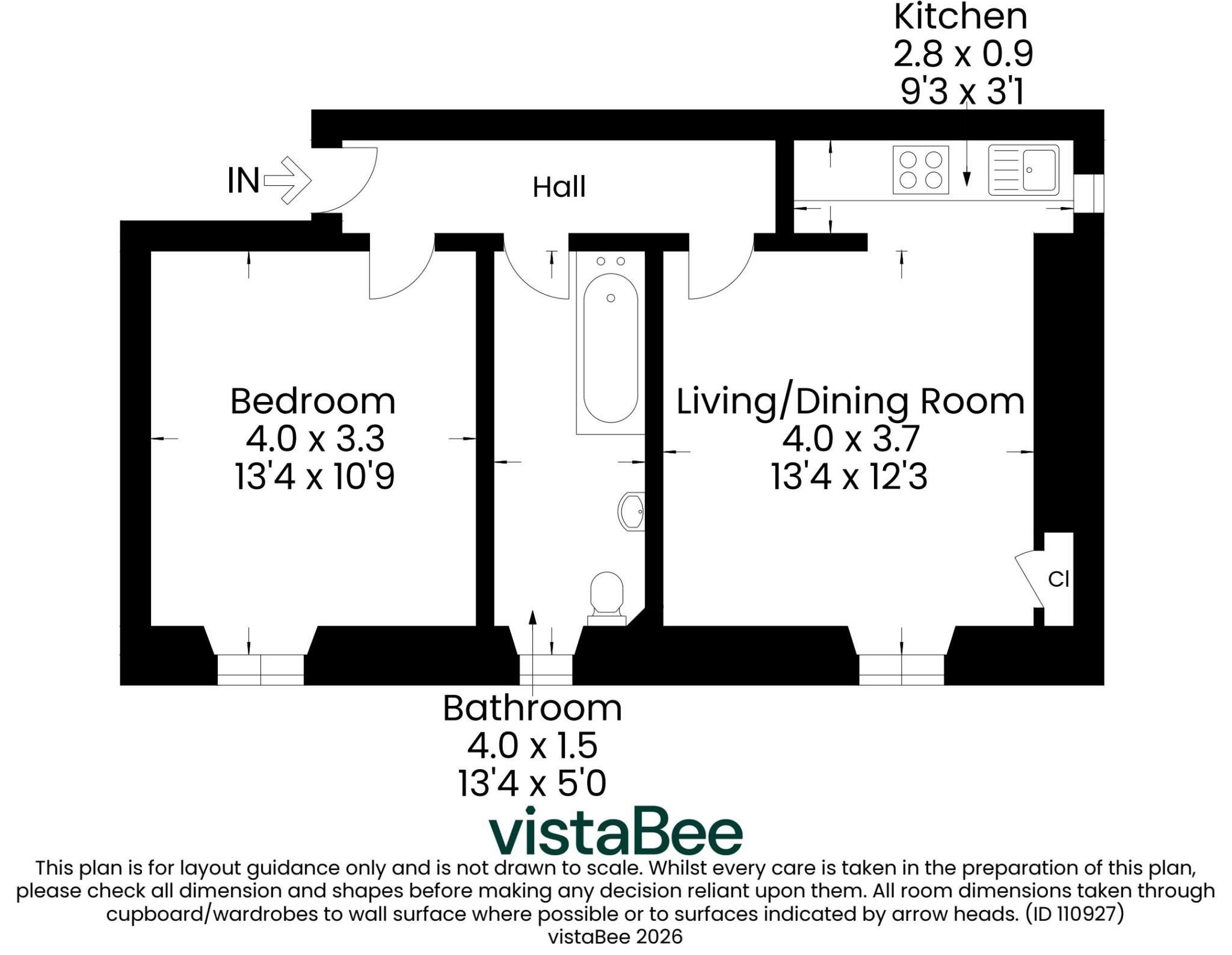 2/3, 61  Glenapp Street, Glasgow floorplan