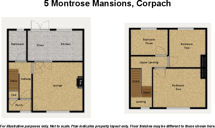 5 Montrose Mansions, Corpach, Fort William, Highland, PH33 7JQ floorplan