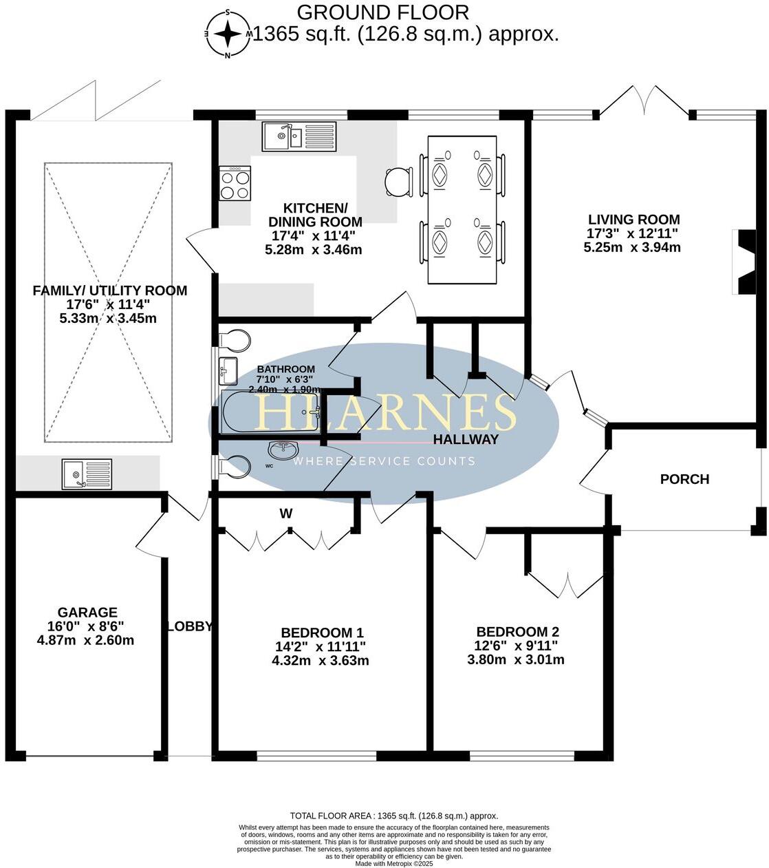 Mags Barrow, West Parley, Ferndown, BH22 floorplan