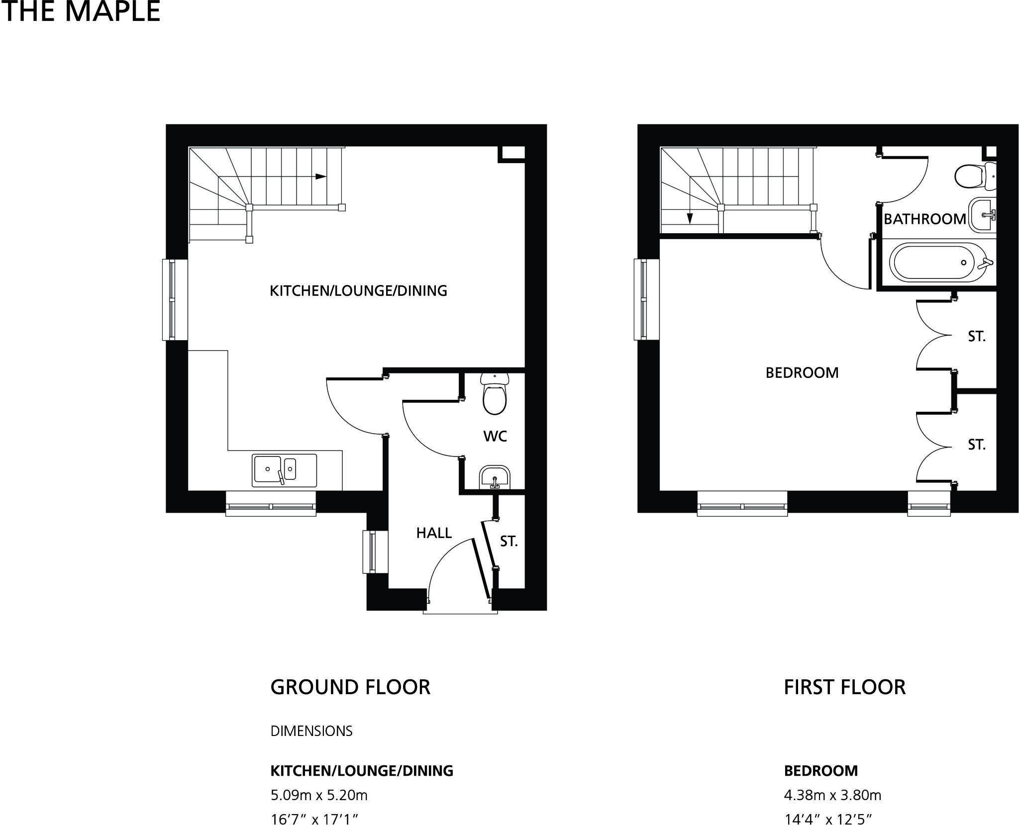 Plots 295 and 296, Clemmencia Close, Buckton Fields, Northampton, Northampton, Northamptonshire, NN2 8WE floorplan