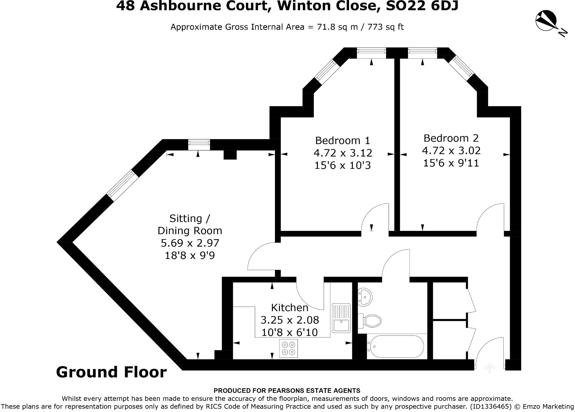Winton Close, Winchester floorplan