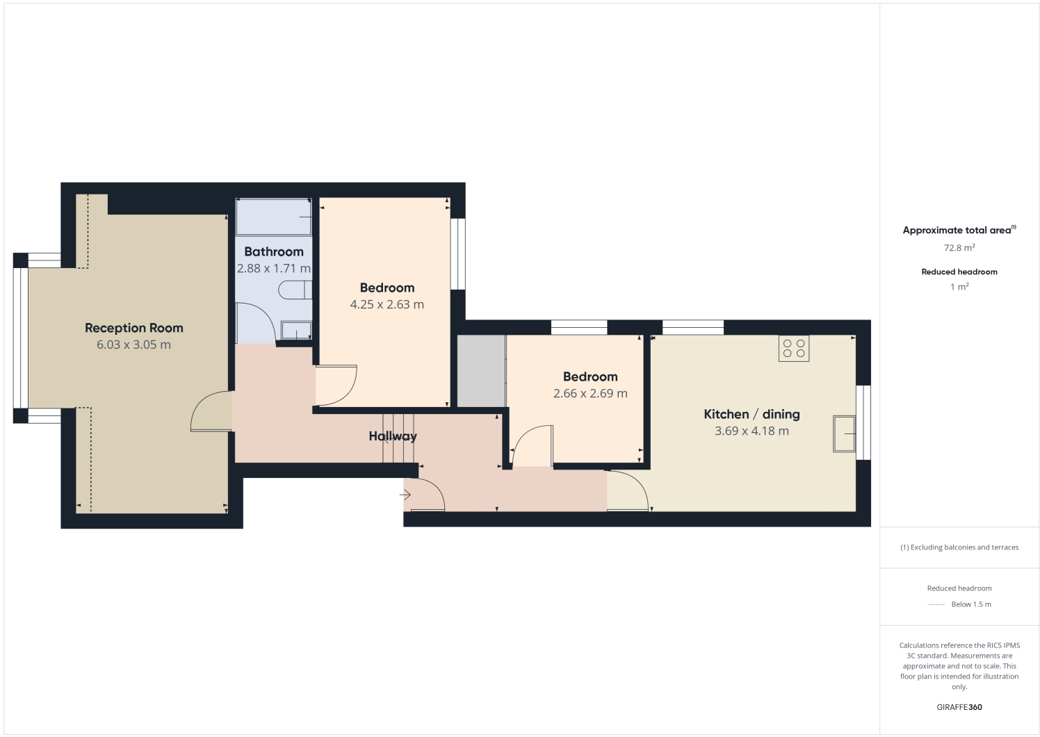 Marine Avenue, Whitley Bay, NE26 floorplan