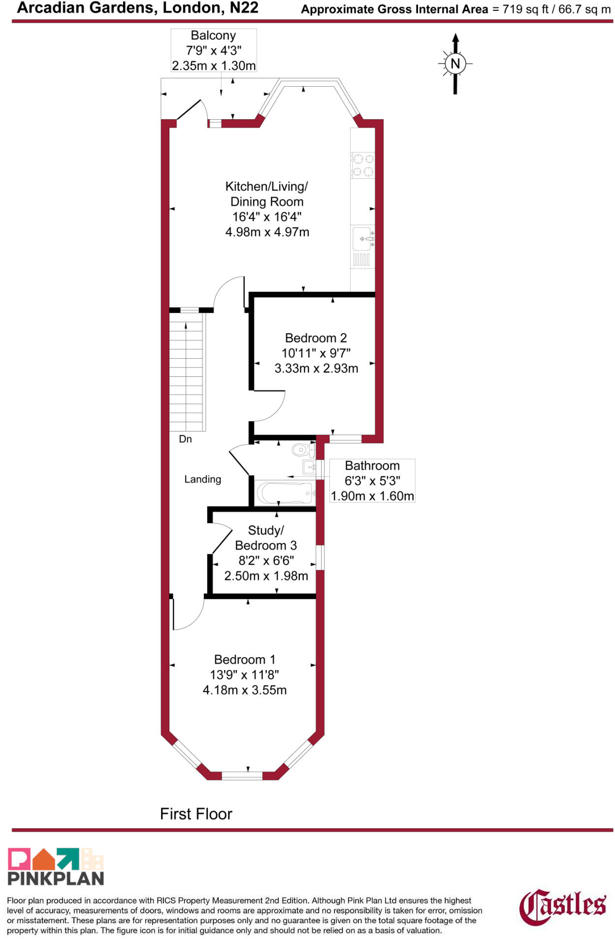 Arcadian Gardens, Wood Green London N22 floorplan