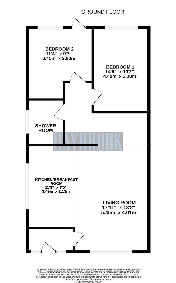 Staniforth Avenue, Eckington floorplan