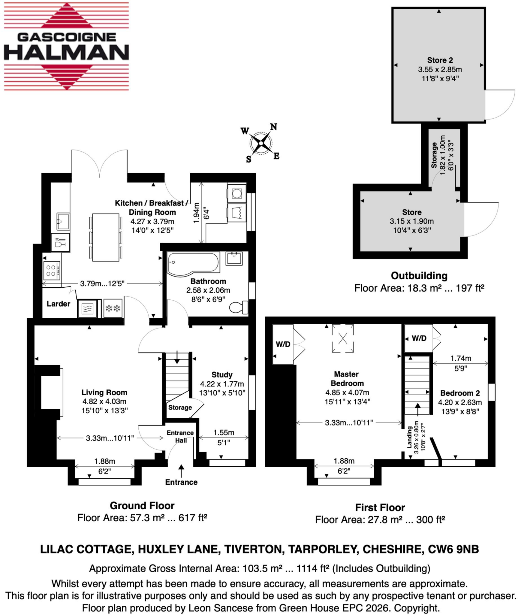 Huxley Lane, Tiverton, CW6 floorplan
