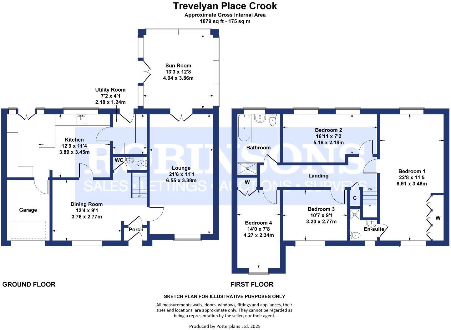 Trevelyan Place, Crook floorplan