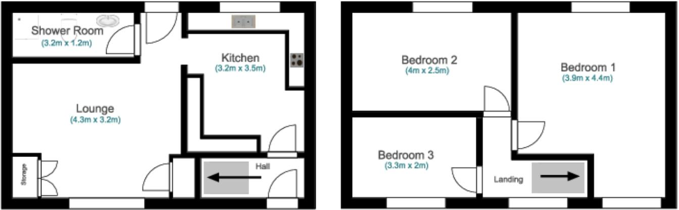 Burns Terrace, Shotton Colliery, Durham floorplan